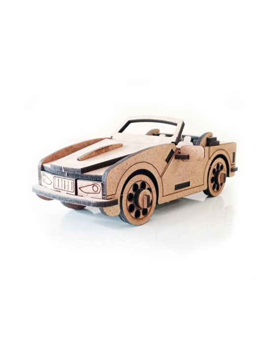 Araba Ahşap 3d Puzzle