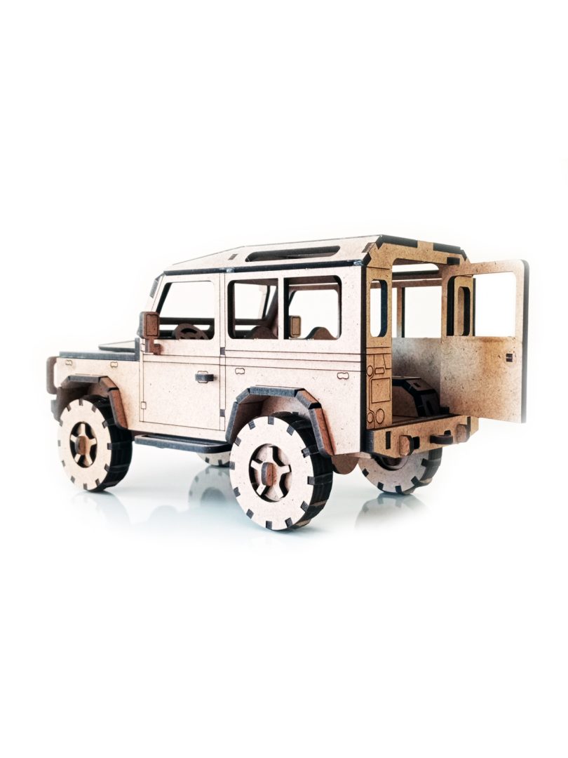 Land Rover Jeep Ahşap 3d Puzzle